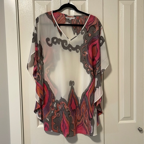 Trina Turk silk coverup size 0 - Picture 1 of 8